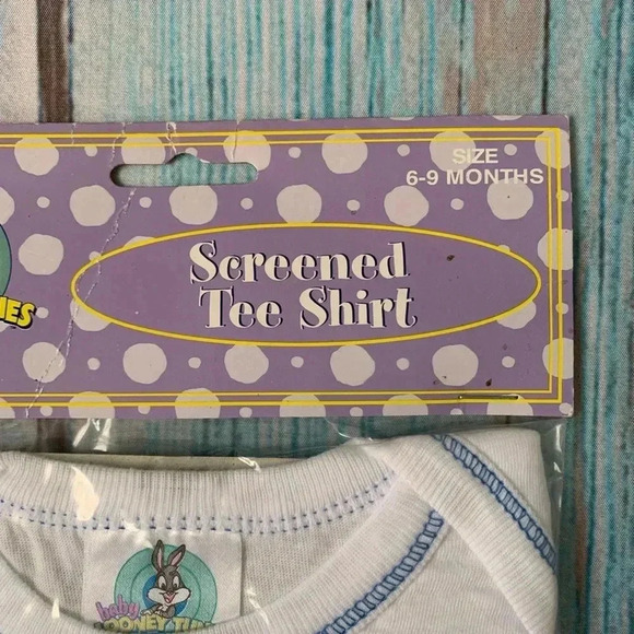 Baby looney tunes screened tee shirt deadstock - Picture 4 of 6
